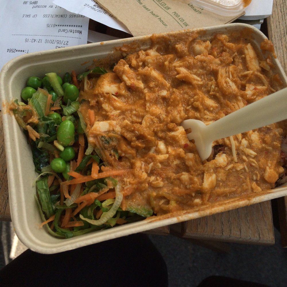 Pod - Red Thai curry with salad and rice. Medium sized. - Salad Near Me - London, XGL