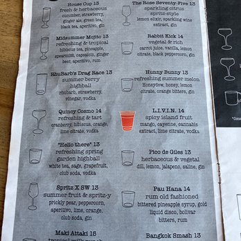 Earl Giles Distillery - Signature cocktails (red cup is their THC drink) - Distilleries Near Me - Minneapolis, Minnesota