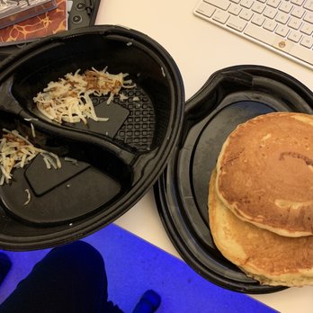Denny's - There's supposed to be sausage, scrambled eggs, and hash browns. (650) 489-9749 is # of the driver. - Diners Near Me - Westwood, California