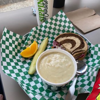 Erik's DeliCafe of Folsom - 1/2 sandwich and soup - Delis Near Me - Folsom, California Erik's DeliCafe of Folsom - 1/2 sandwich and soup - Delis Near Me - Folsom, California