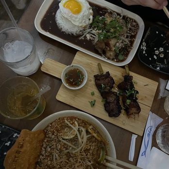 What A Soup - What A Signature, What A Rice, and Pork Belly Skewer(3) Pandan Drink Coconut juice - Noodles Near Me - Cambridge, Massachusetts What A Soup - What A Signature, What A Rice, and Pork Belly Skewer(3) Pandan Drink Coconut juice - Noodles Near Me - Cambridge, Massachusetts