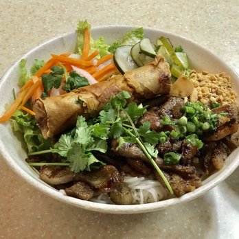 Pho Tai - N-4 (vermicelli cucumber grilled pork salad) Very good, everything was fresh and the pork was cooked just the way I like it. - Vietnamese Near Me - Tacoma, Washington