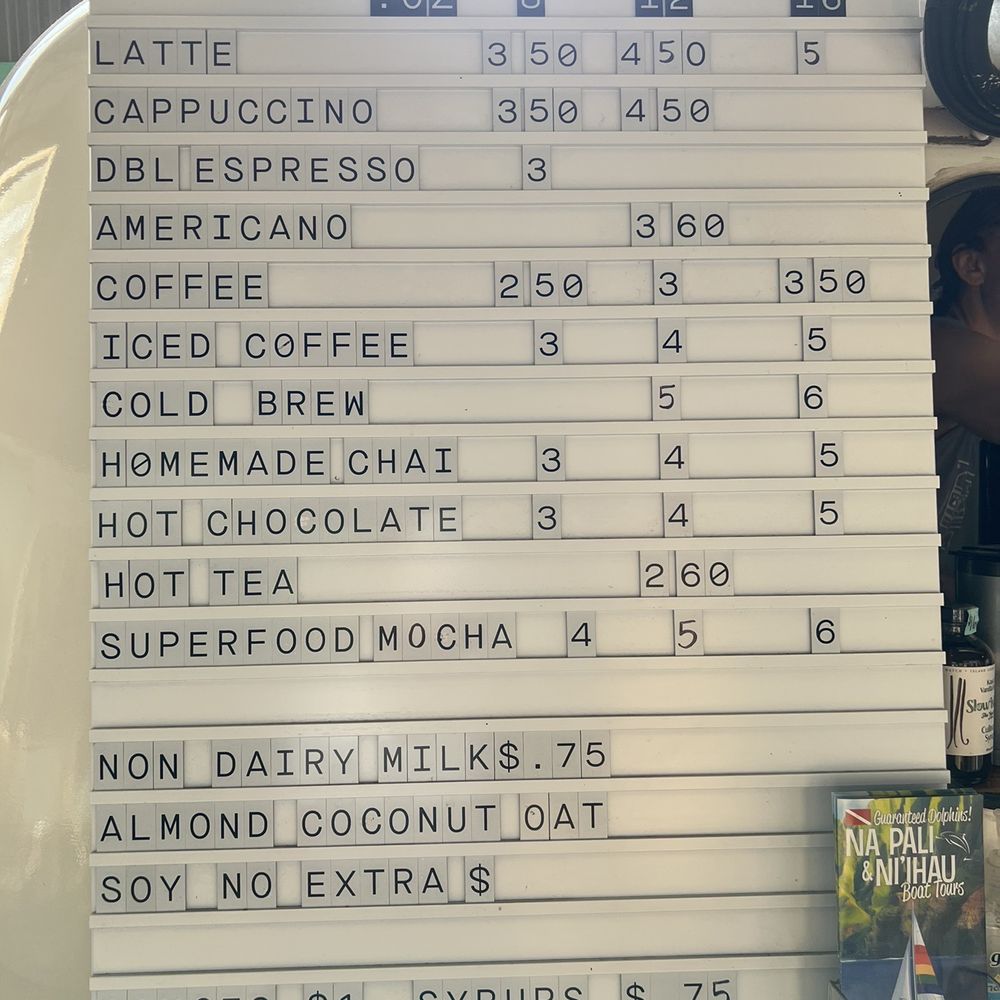 Kind Koffee - Menu - Coffee & Tea Near Me - Kalaheo, Hawaii Kind Koffee - Menu - Coffee & Tea Near Me - Kalaheo, Hawaii
