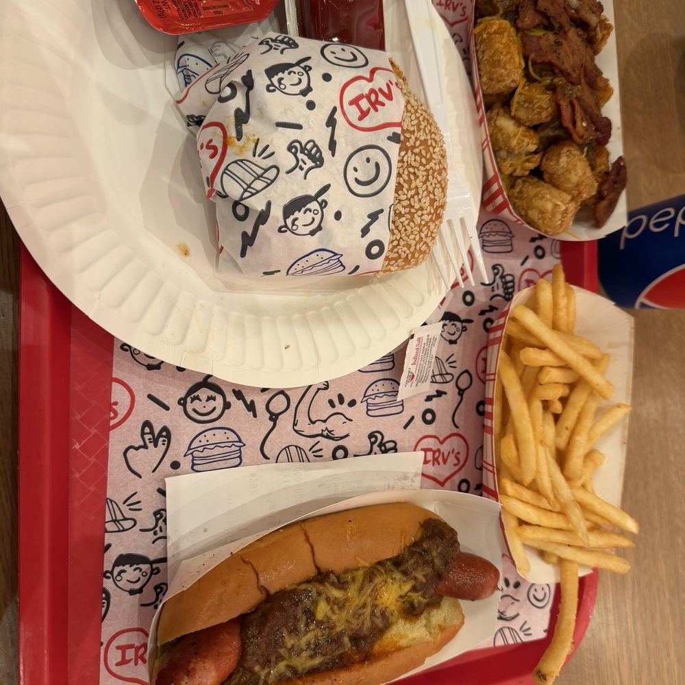 Irv's Burgers - Tray of what we ordered - Burgers Near Me - Las Vegas, Nevada Irv's Burgers - Tray of what we ordered - Burgers Near Me - Las Vegas, Nevada