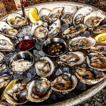 Plank Provisions - Happy Hour Oysters* $1.25 (seasonal oysters, horseradish, cocktail & ginger mignonette sauces) - Seafood Near Me - Omaha, Nebraska