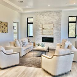 Wine Country Staging & Design - A great conversation area. This home was staged and sold within the first month.