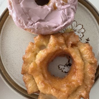 California Donuts - Ube dough, glazed old-fashioned - Bakeries Near Me - Los Angeles, California