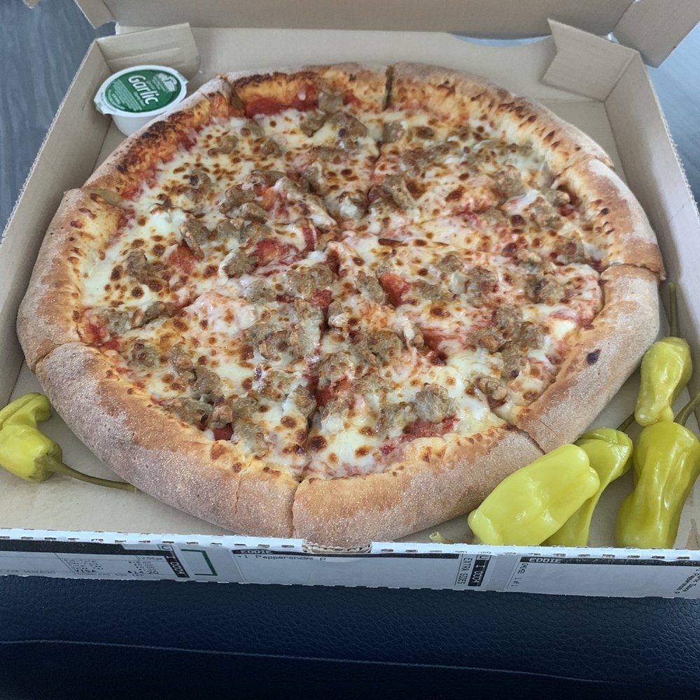 Stuffed crust with sausage