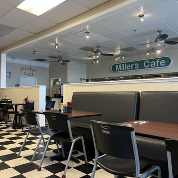 Miller's Cafe - Seating on both sides - American Near Me - Antioch, California Miller's Cafe - Seating on both sides - American Near Me - Antioch, California