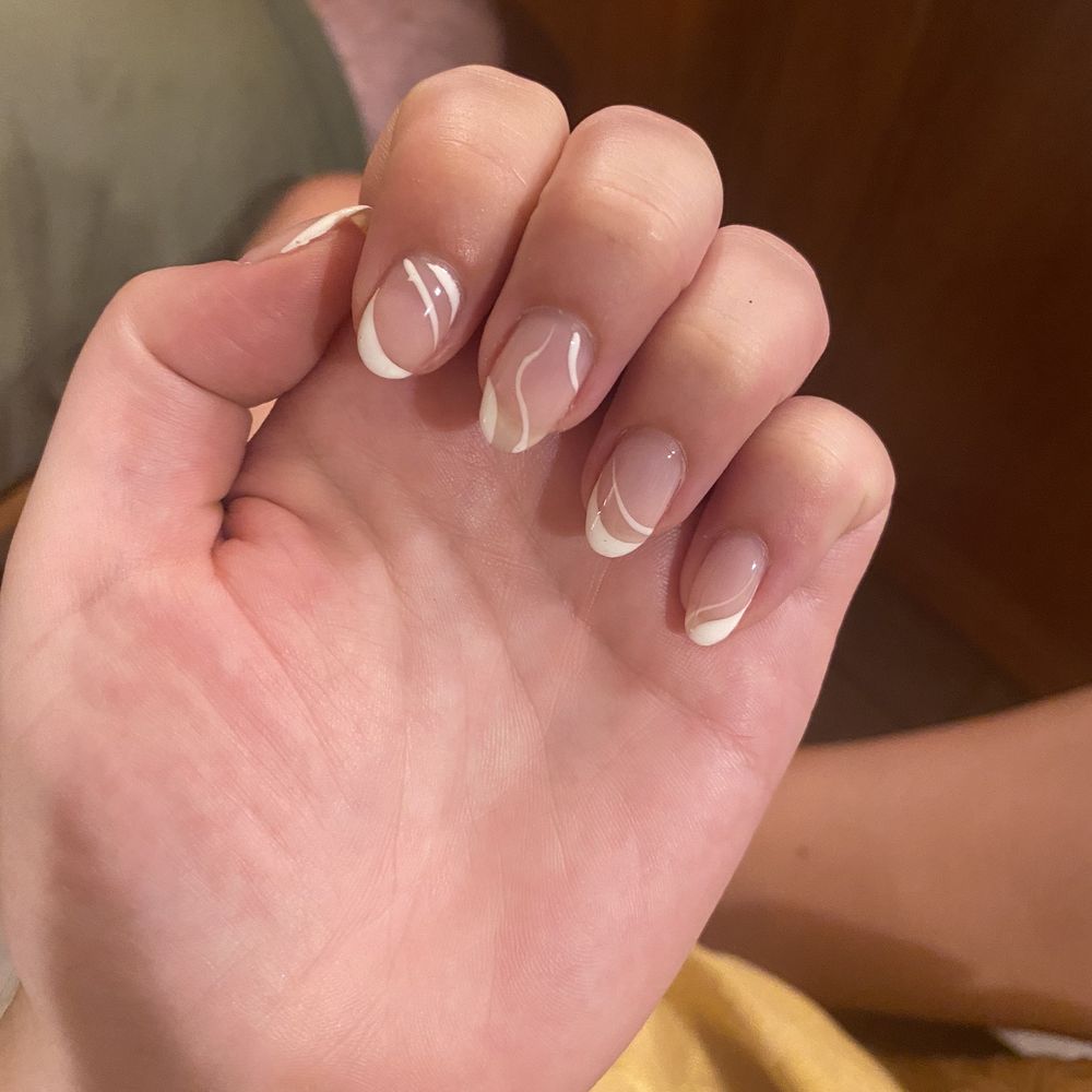 Queen Bee Nails and Spa - Nail design from Jenn I am testing before my wedding! - Nail Salons Near Me - Brighton, Massachusetts