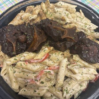 Jerkies - Rasta Pasta with Oxtail - Caribbean Near Me - Elizabeth, New Jersey Jerkies - Rasta Pasta with Oxtail - Caribbean Near Me - Elizabeth, New Jersey
