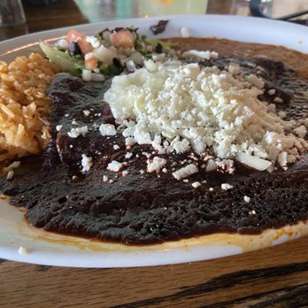 Cafe El Tapatio - This is the cheese quesadillas with the delicious Mole. - Mexican Near Me - Glenview, Illinois