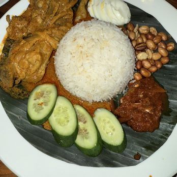 Ipoh Kopitiam - Nasi Lemak w/ Rendang Curry Beef - Malaysian Near Me - Alhambra, California