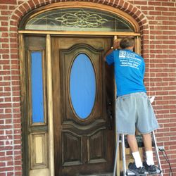 Coastal Door Refinishing - Entire project is done Onsite
