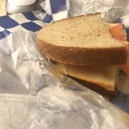 Un-grilled cheese sandwich. Un-grilled cheese sandwich.