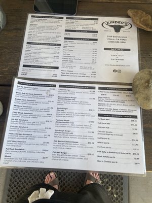 Menu photo 1 Kinder's Meats Deli BBQ Chico, CA