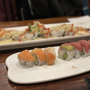 Oyama Sushi - two plates of sushi on a table - Sushi Bars Near Me - Walnut Creek, California Oyama Sushi - two plates of sushi on a table - Sushi Bars Near Me - Walnut Creek, California