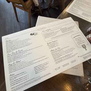 Cobalt - Menu - New American Near Me - Vero Beach, Florida