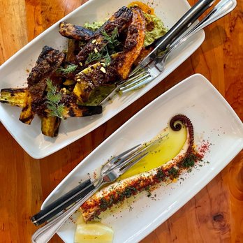 Mediterranean Exploration - Hawaii grilled carrots and grilled octopus - Mediterranean Near Me - Portland, Oregon