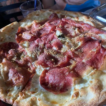 Grimaldi's Pizzeria - 12" pizza with prosciutto and bacon - Pizza Near Me - Tampa, Florida Grimaldi's Pizzeria - 12" pizza with prosciutto and bacon - Pizza Near Me - Tampa, Florida