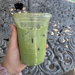 Honey Lavender Matcha Latte