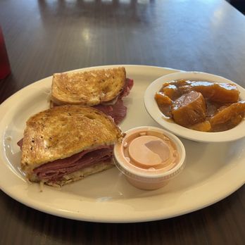 Miki's Restaurant - Ruben and yams. Very good! - Breakfast & Brunch Near Me - Matthews, North Carolina