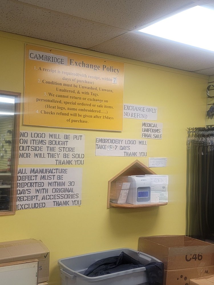 CAMBRIDGE UNIFORMS Updated June 2024 220 S Market St, Inglewood