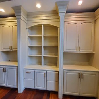Fresh Look Painting - Color change - used to be cherry color, we painted in off-white color. - Painters Near Me - Vancouver, Washington Fresh Look Painting - Color change - used to be cherry color, we painted in off-white color. - Painters Near Me - Vancouver, Washington