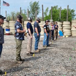 Nebraska Shooters - Norm Hood instructing Practical Pistol class.