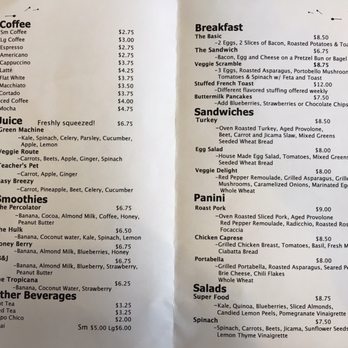 Dandelion Cafe - Menu as of Feb 20. - Coffee & Tea Near Me - Bellaire, Texas