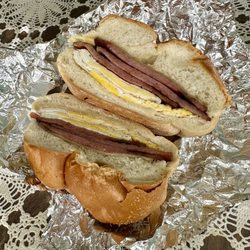 Bagel Talk - Eggs with Choice of Meat and Cheese Sandwich