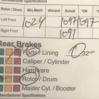 Patrick's Auto Center - Rotor measurements. - Auto Repair Near Me - Glendora, California Patrick's Auto Center - Rotor measurements. - Auto Repair Near Me - Glendora, California