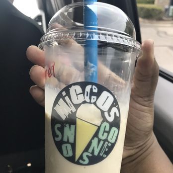 Miccos Sno Cones & Shakes - Salted caramel pretzel shake - Desserts Near Me - Arlington , Tennessee Miccos Sno Cones & Shakes - Salted caramel pretzel shake - Desserts Near Me - Arlington , Tennessee
