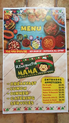 Menu photo 8 El Rinconcito De Mama Matawan, NJ
