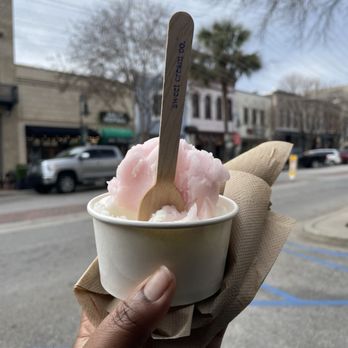 Sweet Cream Company - Sorbet: T- Raspberry Sparklerini / B- Lemon - Ice Cream & Frozen Yogurt Near Me - Columbia, South Carolina