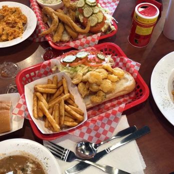 Voodoo Gumbo - Etoufee, jambalaya, catfish poboy, shrimp Poboy, hot fries and potato salad...just waiting for our beignets!! - Cajun/Creole Near Me - Nashville, Tennessee Voodoo Gumbo - Etoufee, jambalaya, catfish poboy, shrimp Poboy, hot fries and potato salad...just waiting for our beignets!! - Cajun/Creole Near Me - Nashville, Tennessee