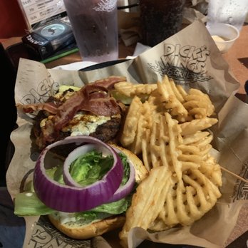 Dick's Wings and Grill Argyle - Black and blue burger - Chicken Wings Near Me - Jacksonville, Florida Dick's Wings and Grill Argyle - Black and blue burger - Chicken Wings Near Me - Jacksonville, Florida