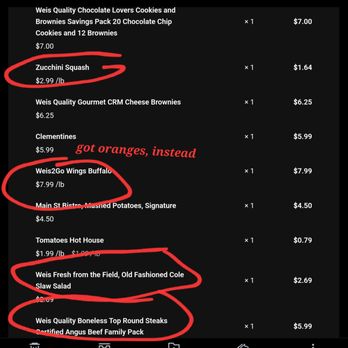 Weis Markets - a list of items on the app - Grocery Near Me - Bel Air, Maryland Weis Markets - a list of items on the app - Grocery Near Me - Bel Air, Maryland