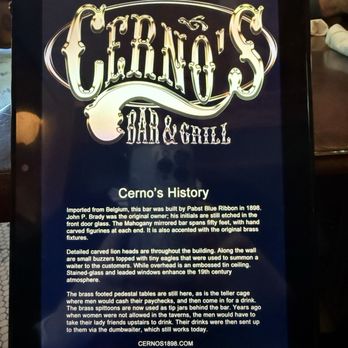 Cerno's Bar & Grill - History of the bar - Bars Near Me - Kewanee, Illinois Cerno's Bar & Grill - History of the bar - Bars Near Me - Kewanee, Illinois