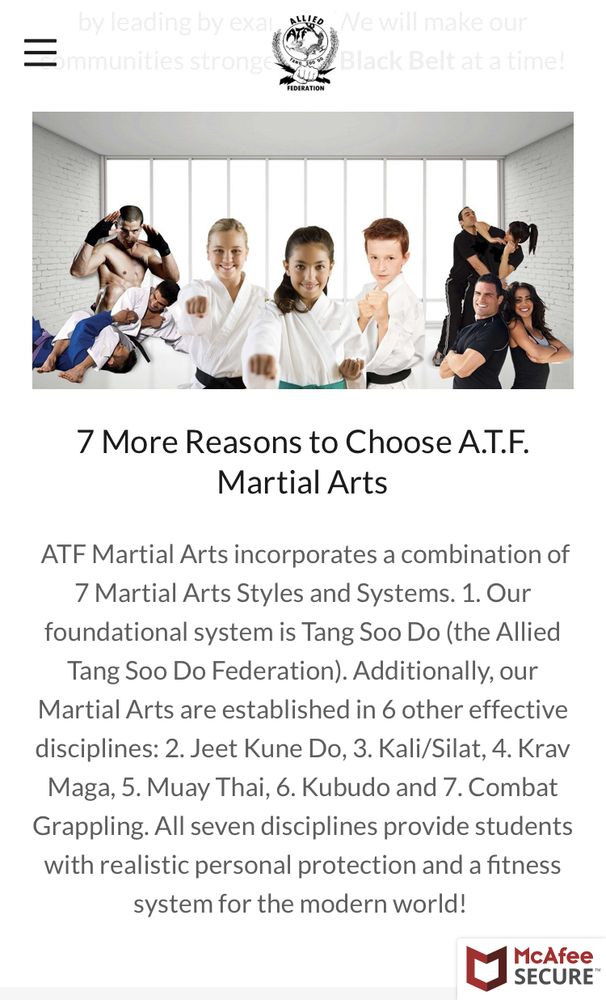 Social spots from ATF Martial Arts