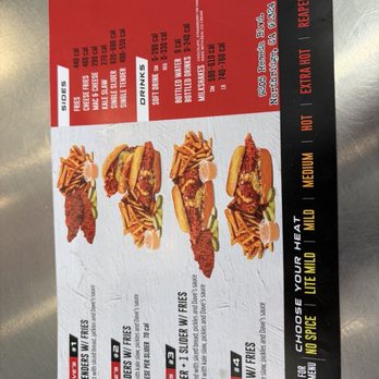 Dave's Hot Chicken - Main menu but they have other stuff - Chicken Shop Near Me - Northridge, California Dave's Hot Chicken - Main menu but they have other stuff - Chicken Shop Near Me - Northridge, California