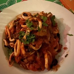 Black Linguini with Calamari Black Linguini with Calamari