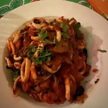 Frank - Black Linguini with Calamari - Italian Near Me - New York, New York Frank - Black Linguini with Calamari - Italian Near Me - New York, New York