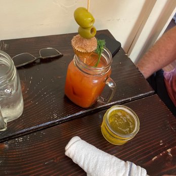 The Copper Hen - Bloody mary with a cute little muffin attached with a chaser - New American Near Me - Minneapolis, Minnesota The Copper Hen - Bloody mary with a cute little muffin attached with a chaser - New American Near Me - Minneapolis, Minnesota