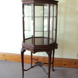 French Connection Antiques - Octagon Display Cabiet