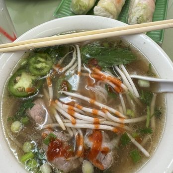 New PHO - Pho Tai and spring rolls - Vietnamese Near Me - Long Beach, California
