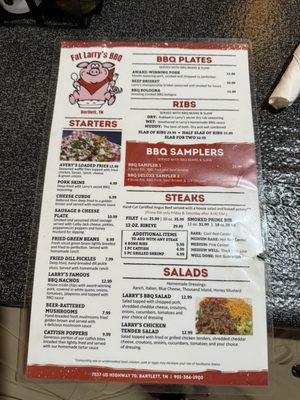 Menu photo 3 Fat Larrys Memphis, TN Menu photo 3 Fat Larrys Memphis, TN