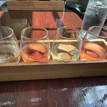 Upper Shirley Vineyards - White wine flight - Wineries Near Me - Charles City, Virginia Upper Shirley Vineyards - White wine flight - Wineries Near Me - Charles City, Virginia