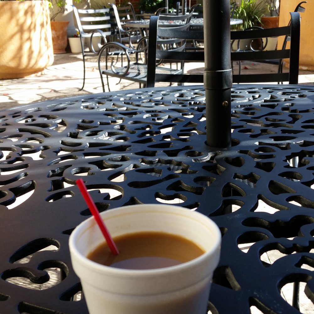 Another Broken Egg Cafe - Coffee in an empty waiting area outside. I am loving this chilly weather! - Breakfast & Brunch Near Me - Shenandoah, Texas Another Broken Egg Cafe - Coffee in an empty waiting area outside. I am loving this chilly weather! - Breakfast & Brunch Near Me - Shenandoah, Texas