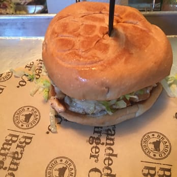 Branded Burger - Bird Sandwich. Delish! Chicken breast and the fixings. - Burgers Near Me - Midlothian, Texas Branded Burger - Bird Sandwich. Delish! Chicken breast and the fixings. - Burgers Near Me - Midlothian, Texas